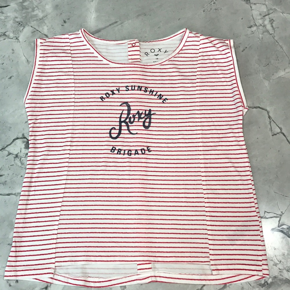 Roxy Striped Shirt, Size 16